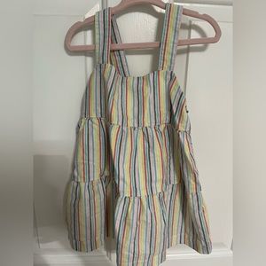 EUC Hanna Anderson stripe dress w bloomers 18-24 m